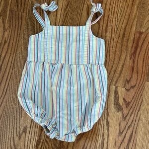 Hanna Andersson striped bubble, 12-18 months